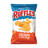 Ruffles Chips Sour Cream & Cheddar 6.50z
